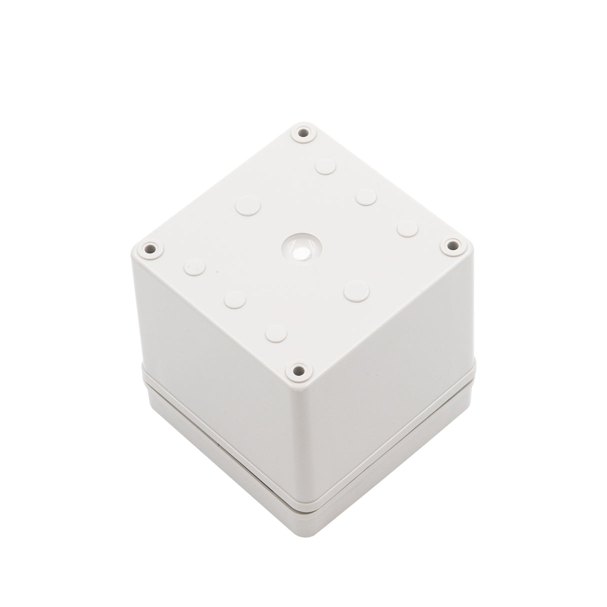 Boxco S-Series 3.94 x 3.94 x 3.94 Inches(100x100x100mm) Plastic Enclosure, IP67, IK08, PC, Grey Cover, Screw Type - PHOTO 3