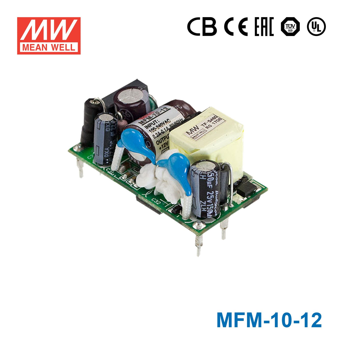Mean Well MFM-10-12 Power Supply 10W 12V 850mA