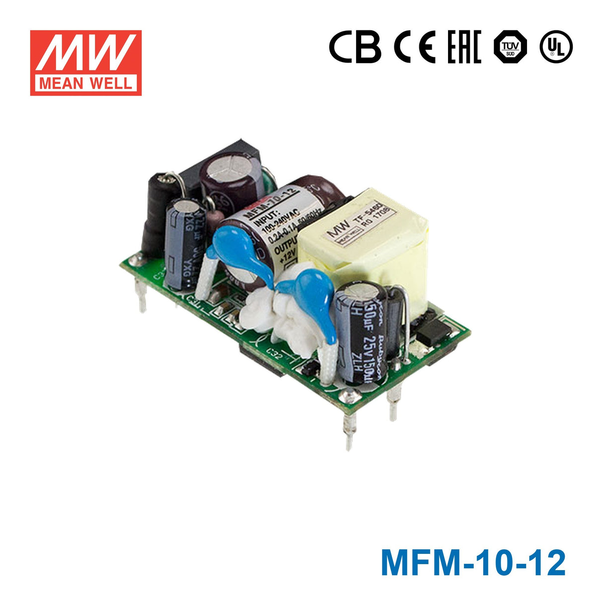 Mean Well MFM-10-12 Power Supply 10W 12V 850mA