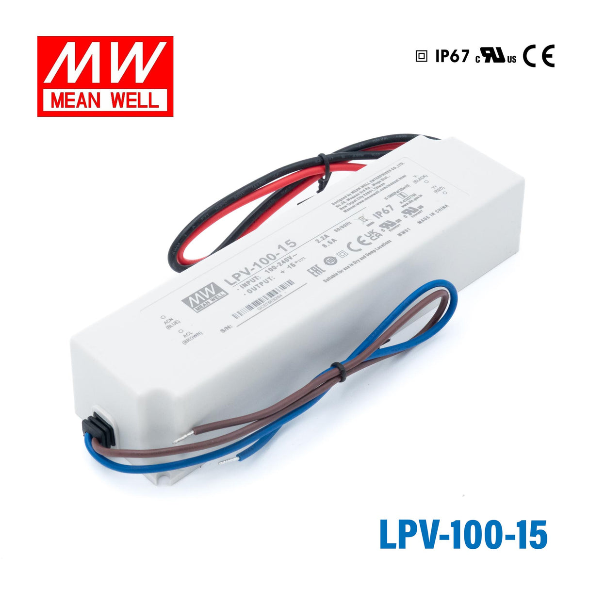 Mean Well LPV-100-15 Power Supply 100W 15V