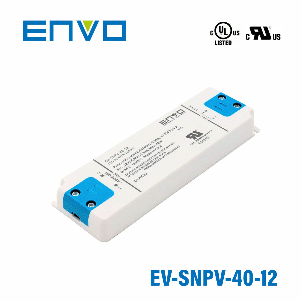 ENVO EV-SNPV-40-12 LED Driver 40W 12V