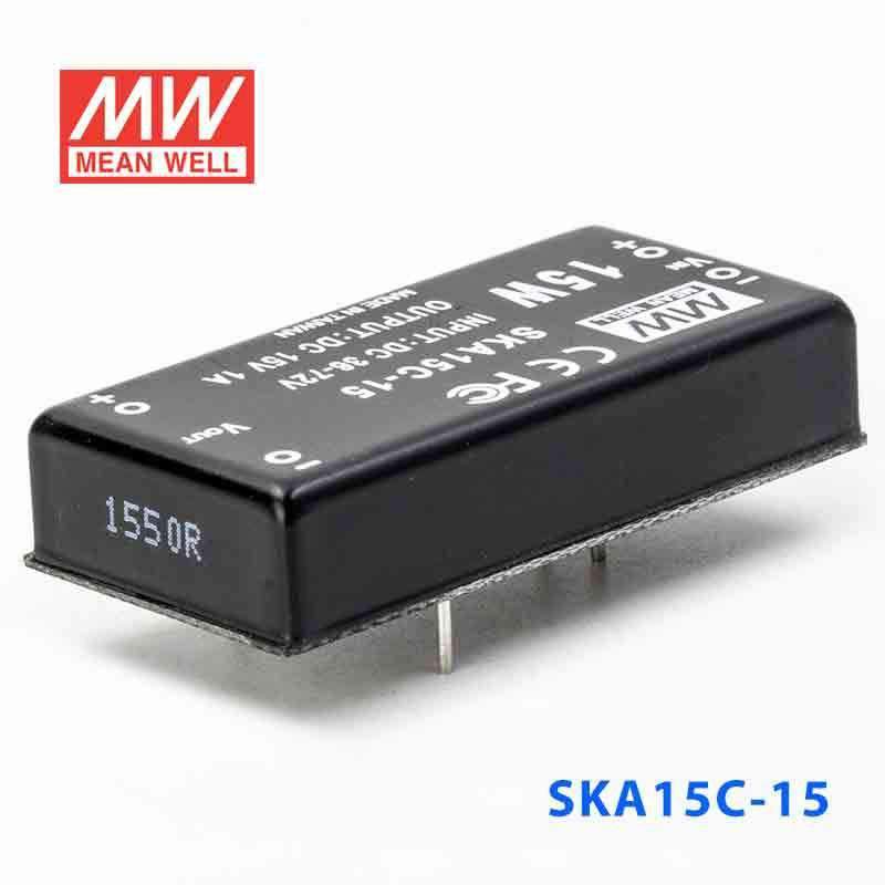 Mean Well SKA15C-15 DC-DC Converter - 15W - 36~72V in 15V out 1A - PHOTO 1