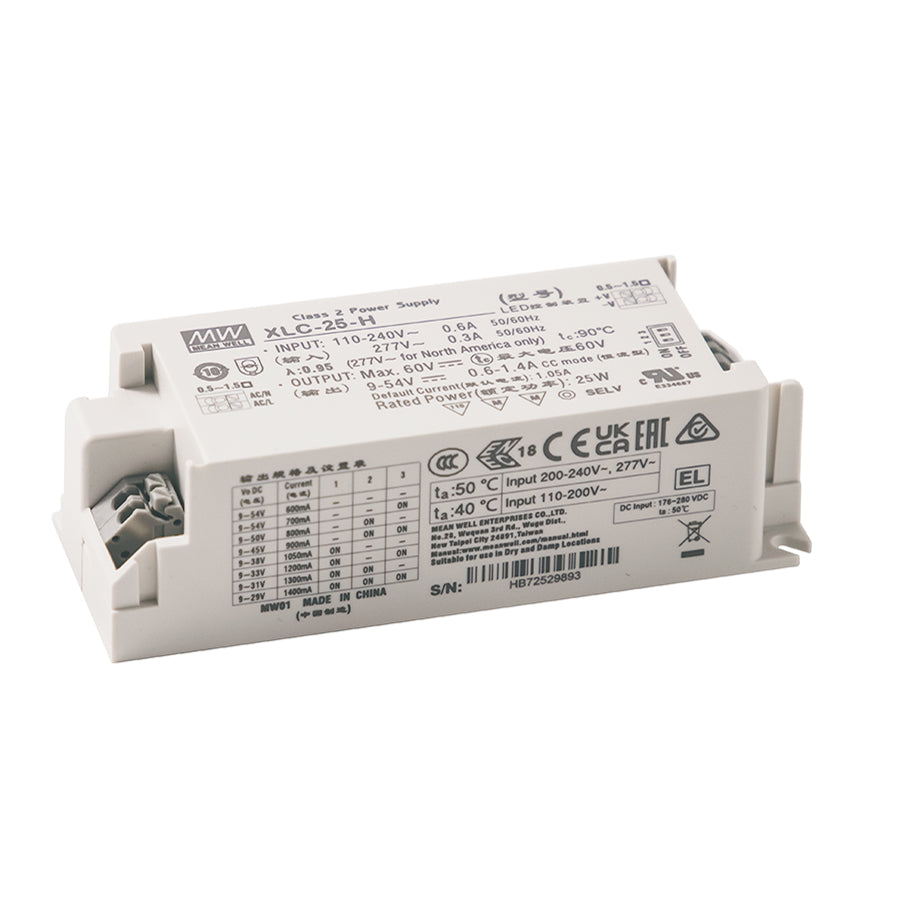 Mean Well XLC-25-12 LED Driver 25.2W 12V