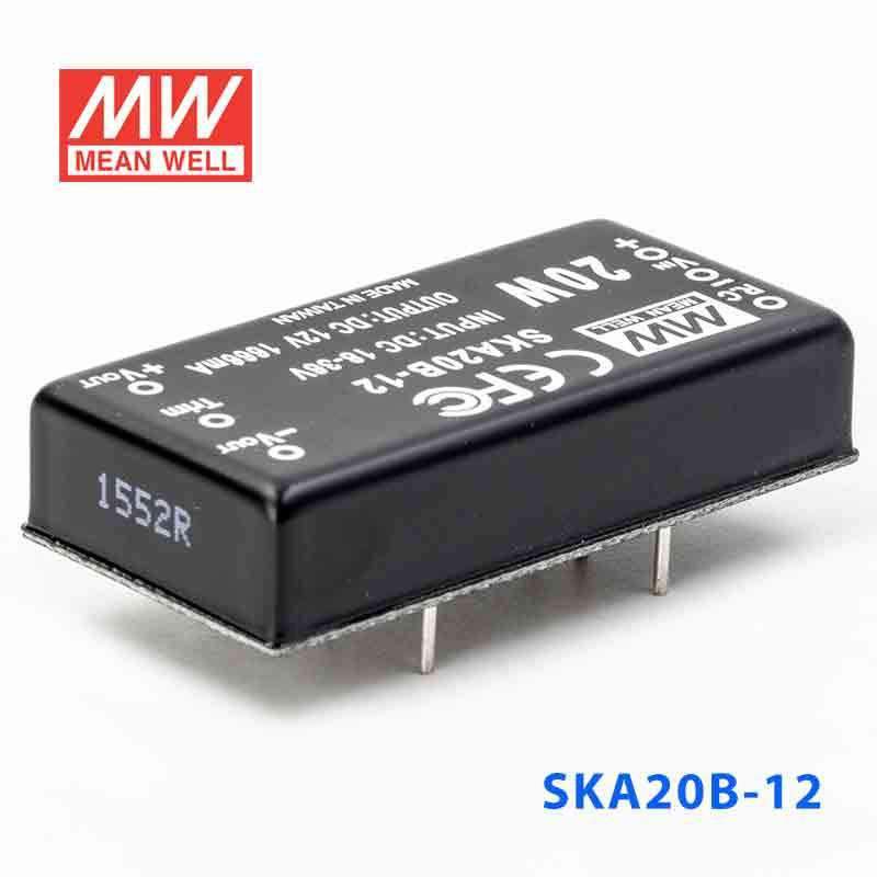 Mean Well SKA20B-12 DC-DC Converter - 20W - 18~36V in 12V out 1.66A - PHOTO 1