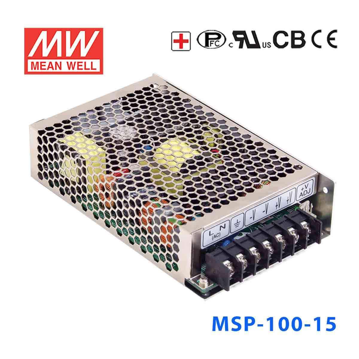 Mean Well MSP-100-15 Power Supply 105W 15V