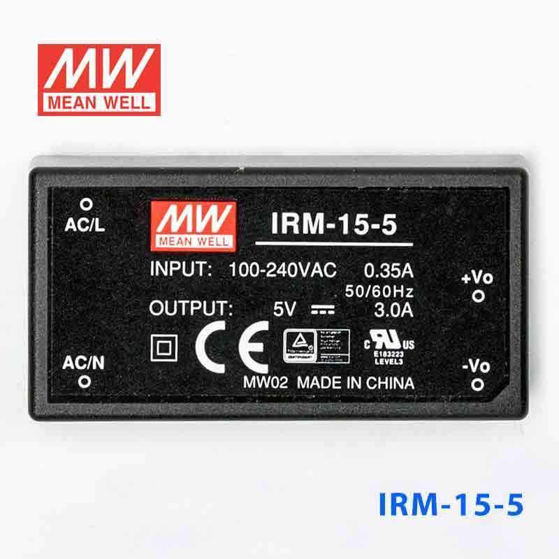 Mean Well IRM-15-5 Switching Power Supply 15W 5V 3A - Encapsulated - PHOTO 2