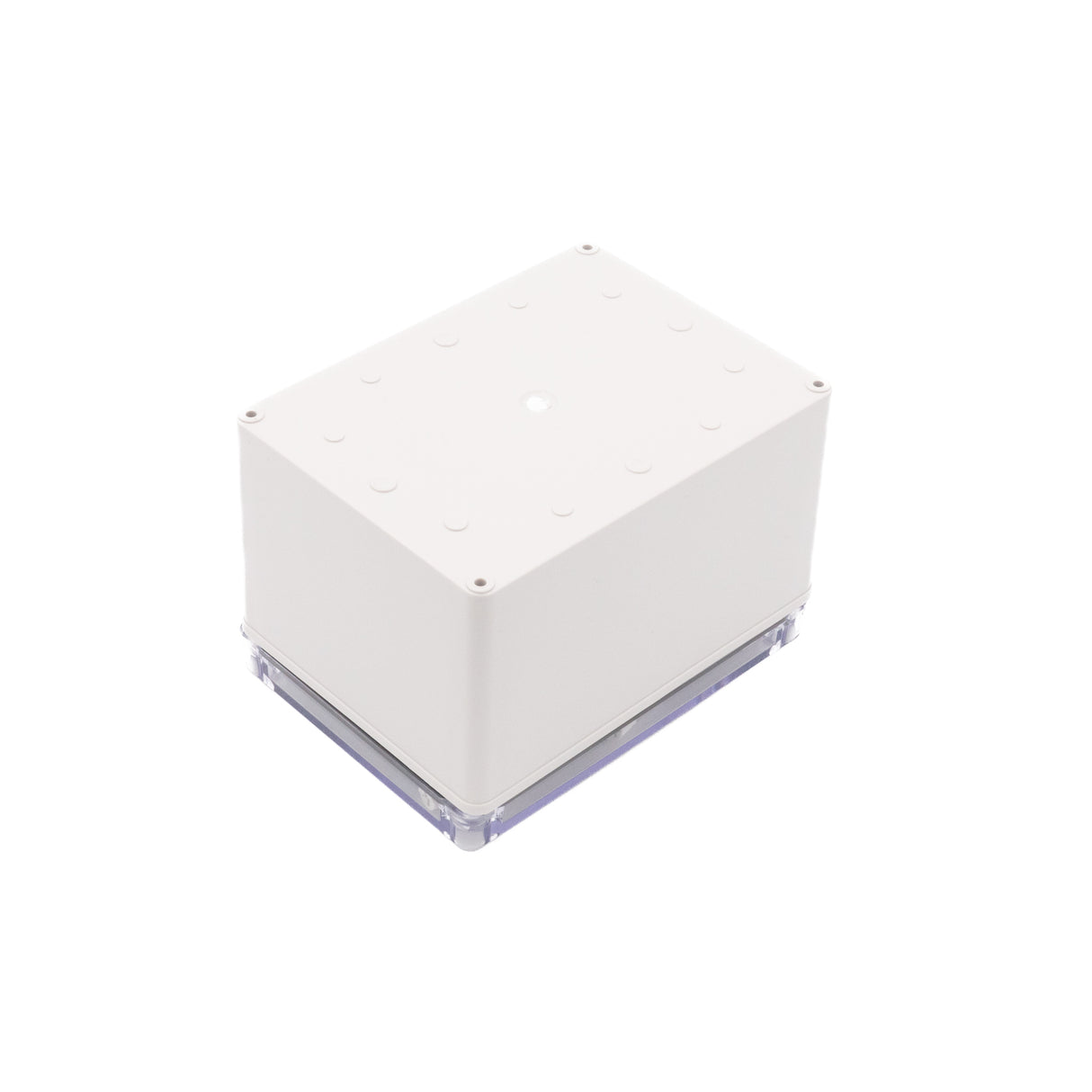 Boxco S-Series 5.91 x 7.87 x 5.12 Inches(150x200x130mm) Plastic Enclosure, IP67, IK08, ABS, Transparent Cover, Screw Type - PHOTO 1