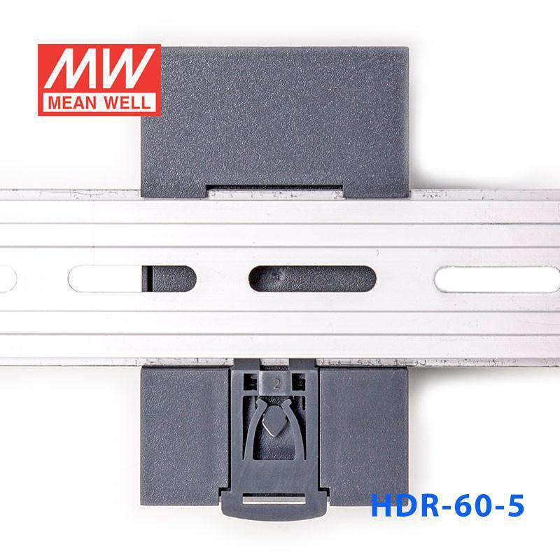 Mean Well HDR-60-5 Ultra Slim Step Shape Power Supply 60W 5V 6.5A - DIN Rail - PHOTO 4