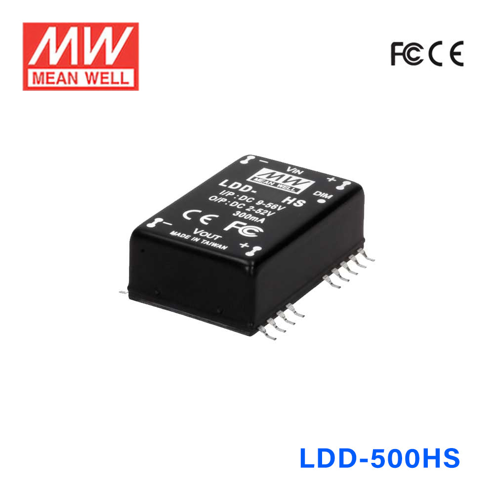 Mean Well LDD-500HS DC/DC LED Driver CC 500mA - Step-down
