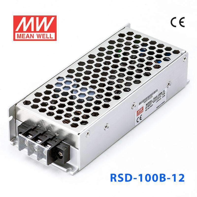 Mean Well RSD-100B-12 DC-DC Converter - 100.8W - 16.8~31.2V in 12V out 8.4A
