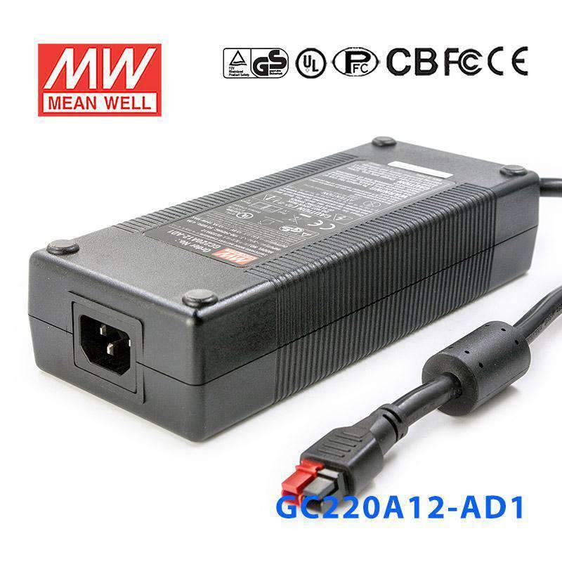Mean Well GC220A12-AD1 Portable Chargers 183.6W 13.6V 13.5A - Green Adaptor