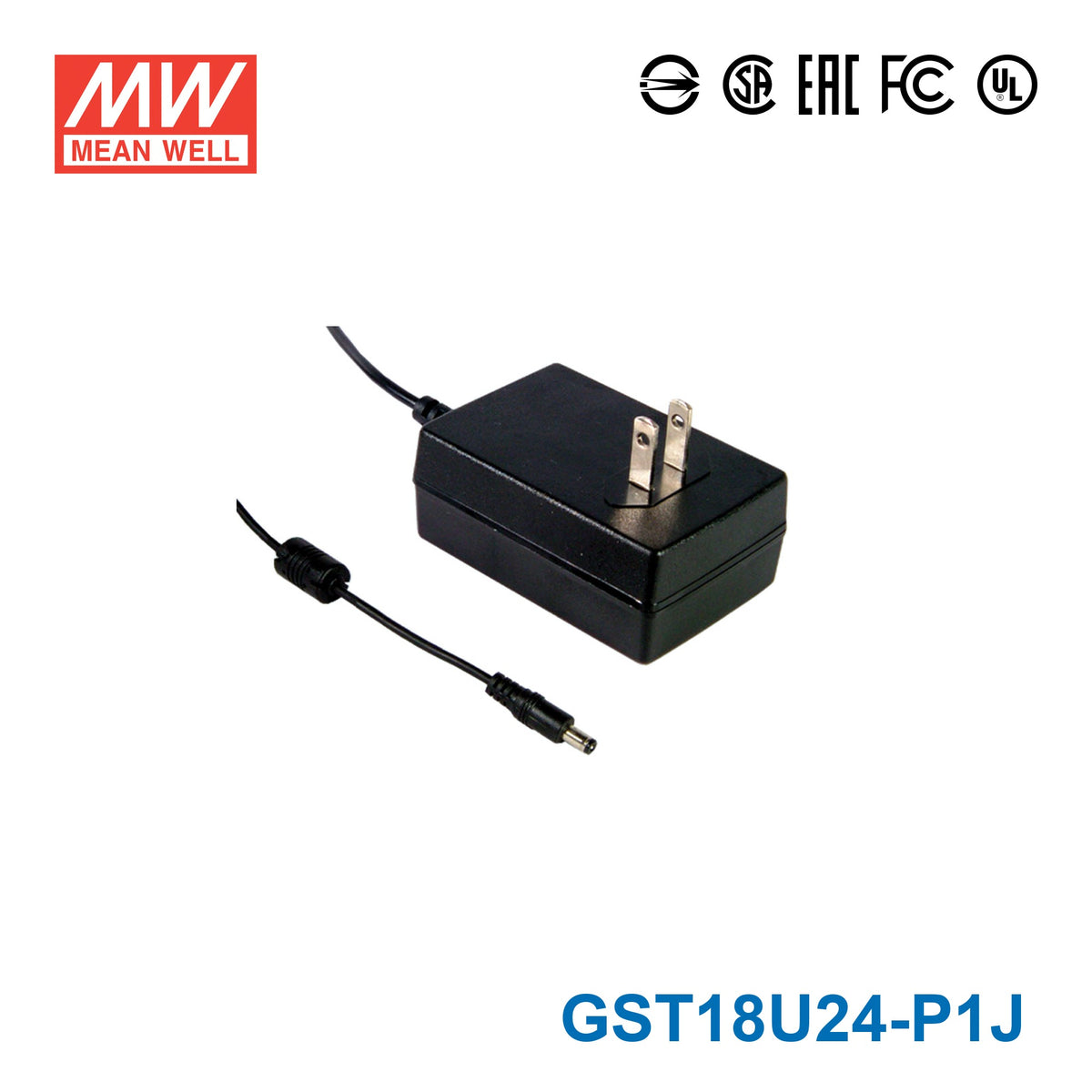 Mean Well GST18U24-P1J Power Supply 18W 24V 750mA