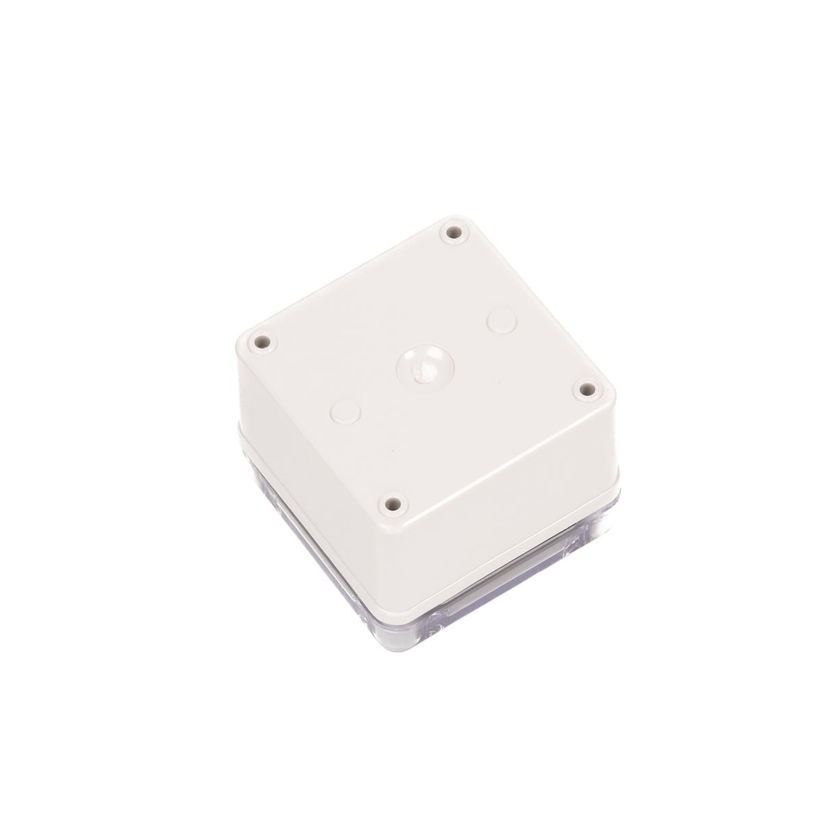 Boxco S-Series 3.15 x 3.15 x 2.36 Inches(80x80x60mm) Plastic Enclosure, IP67, IK08, PC, Transparent Cover, Screw Type - PHOTO 2
