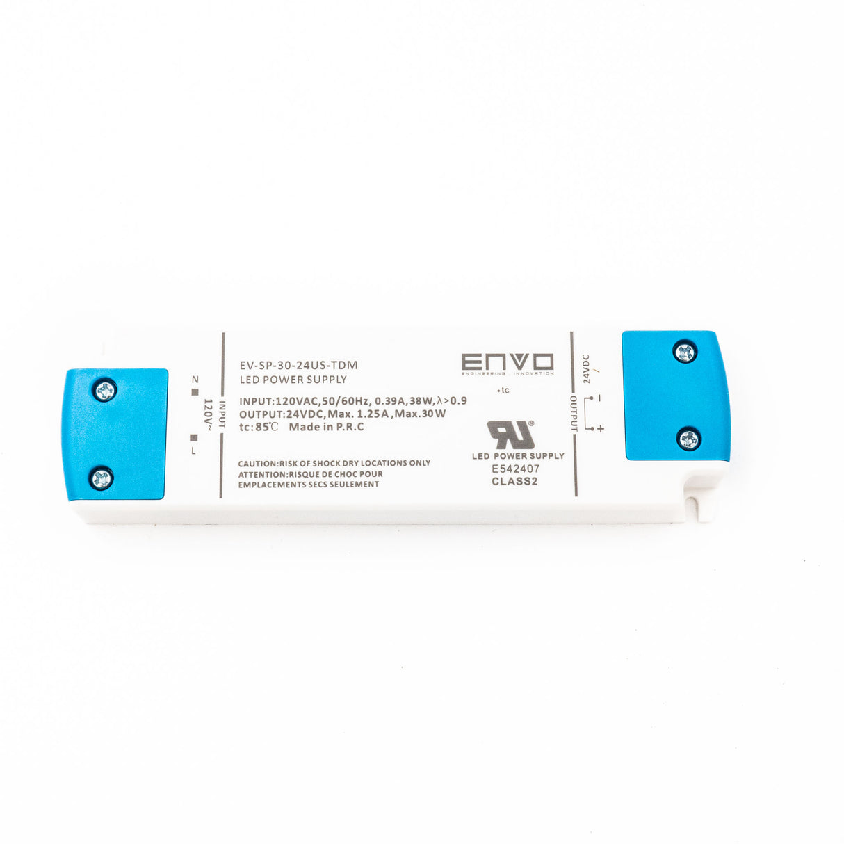 ENVO EV-SP-30-24US-TDM Triac Dimmable LED Driver 30W 24V - PHOTO 1