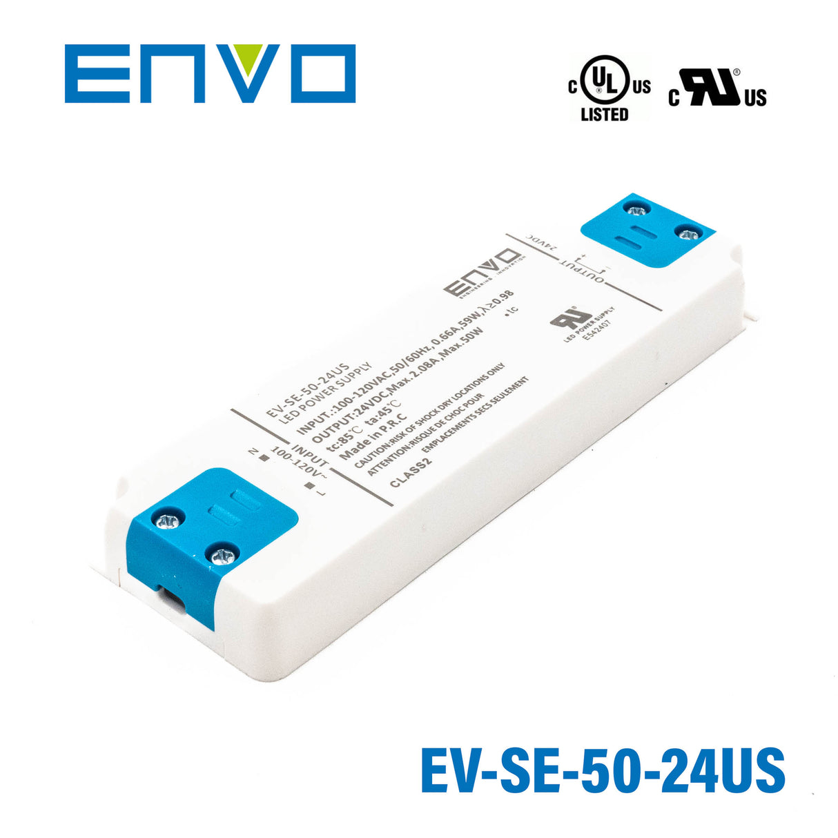 ENVO EV-SE-50-24US LED Driver 50W 24V 2.08A