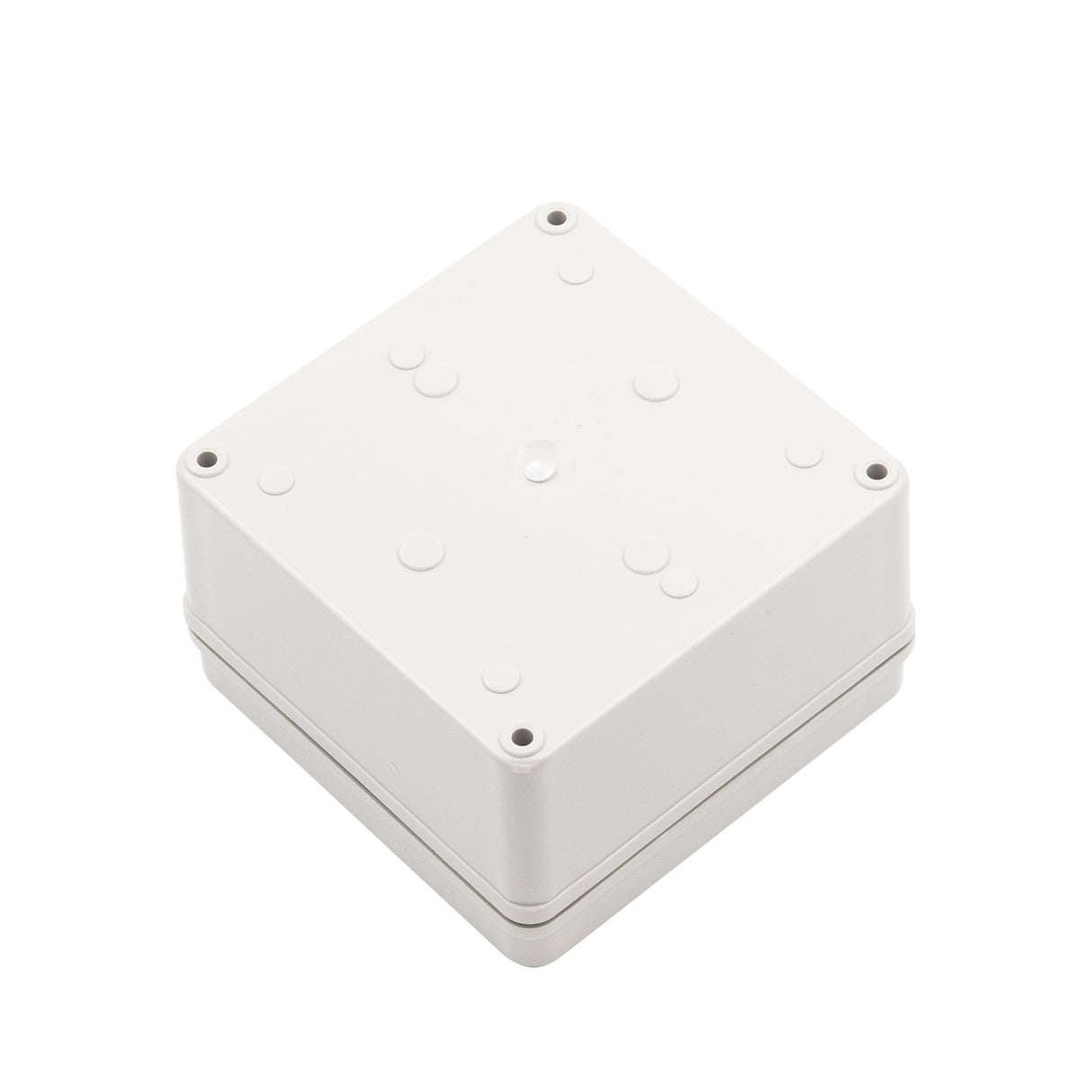 Boxco S-Series 4.92 x 4.92 x 2.95 Inches(125x125x75mm) Plastic Enclosure, IP67, IK08, PC, Grey Cover, Screw Type - PHOTO 3