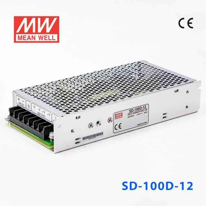 Mean Well SD-100D-12 DC-DC Converter - 100W - 72~144V in 12V out 8.5A