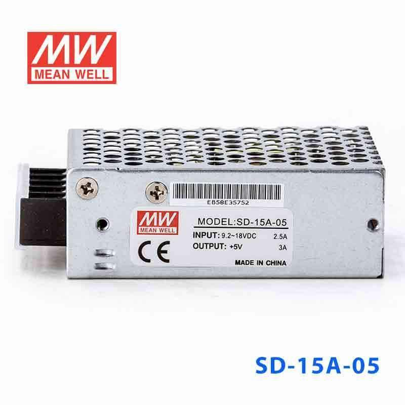 Mean Well SD-15A-5 DC-DC Converter - 15W - 9.2~18V in 5V out - PHOTO 2