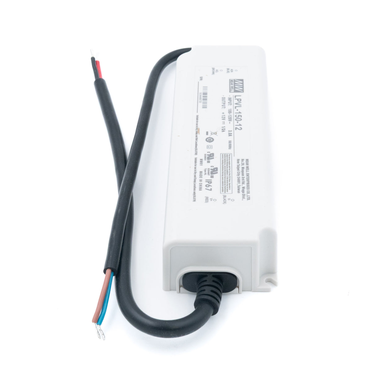 Mean Well LPV-150-12 LED Driver — 120W 12V 10A IP67 Waterproof - PHOTO 2