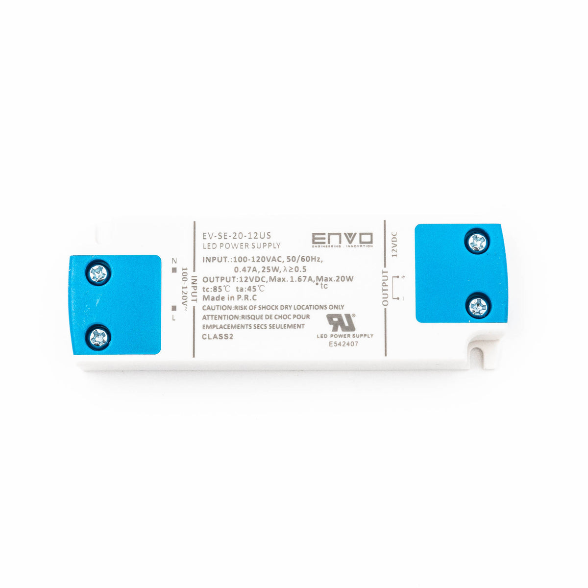 ENVO EV-SE-20-12US LED Driver 20W 12V 1.67A - PHOTO 1