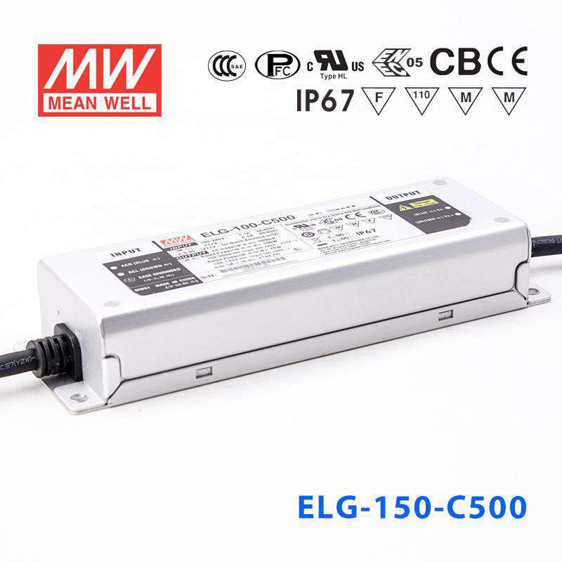 Mean Well ELG-100-C500B Power Supply 100W 500mA - Dimmable
