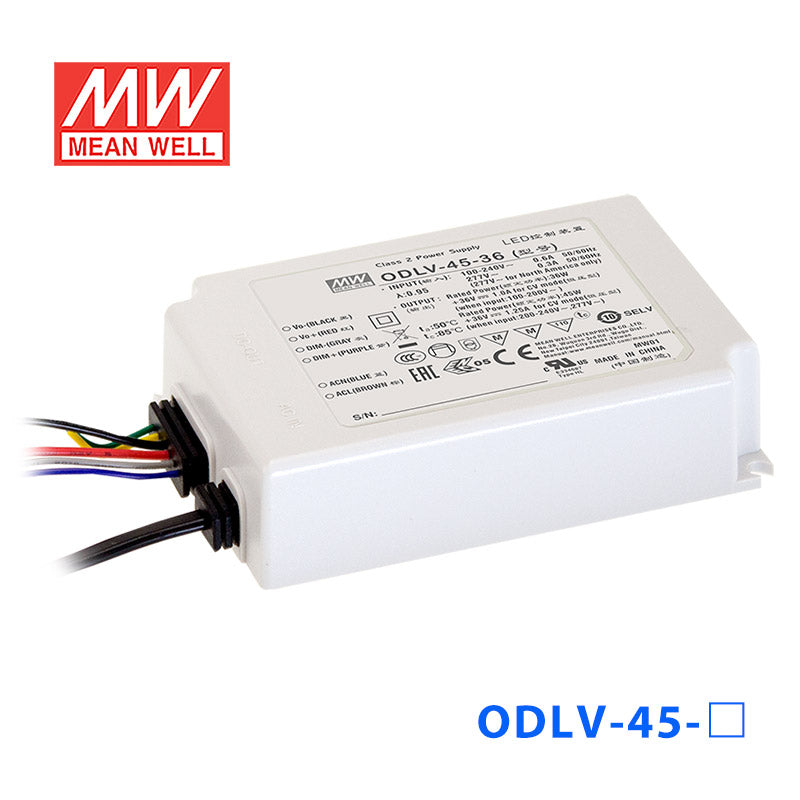 Mean Well ODLV-45A-36 Power Supply 45W 36V (Auxiliary DC output)