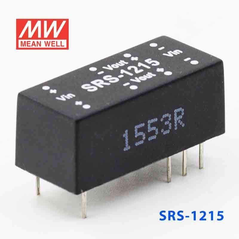 Mean Well SRS-1215 DC-DC Converter - 0.5W - 10.8~13.2V in 15V out