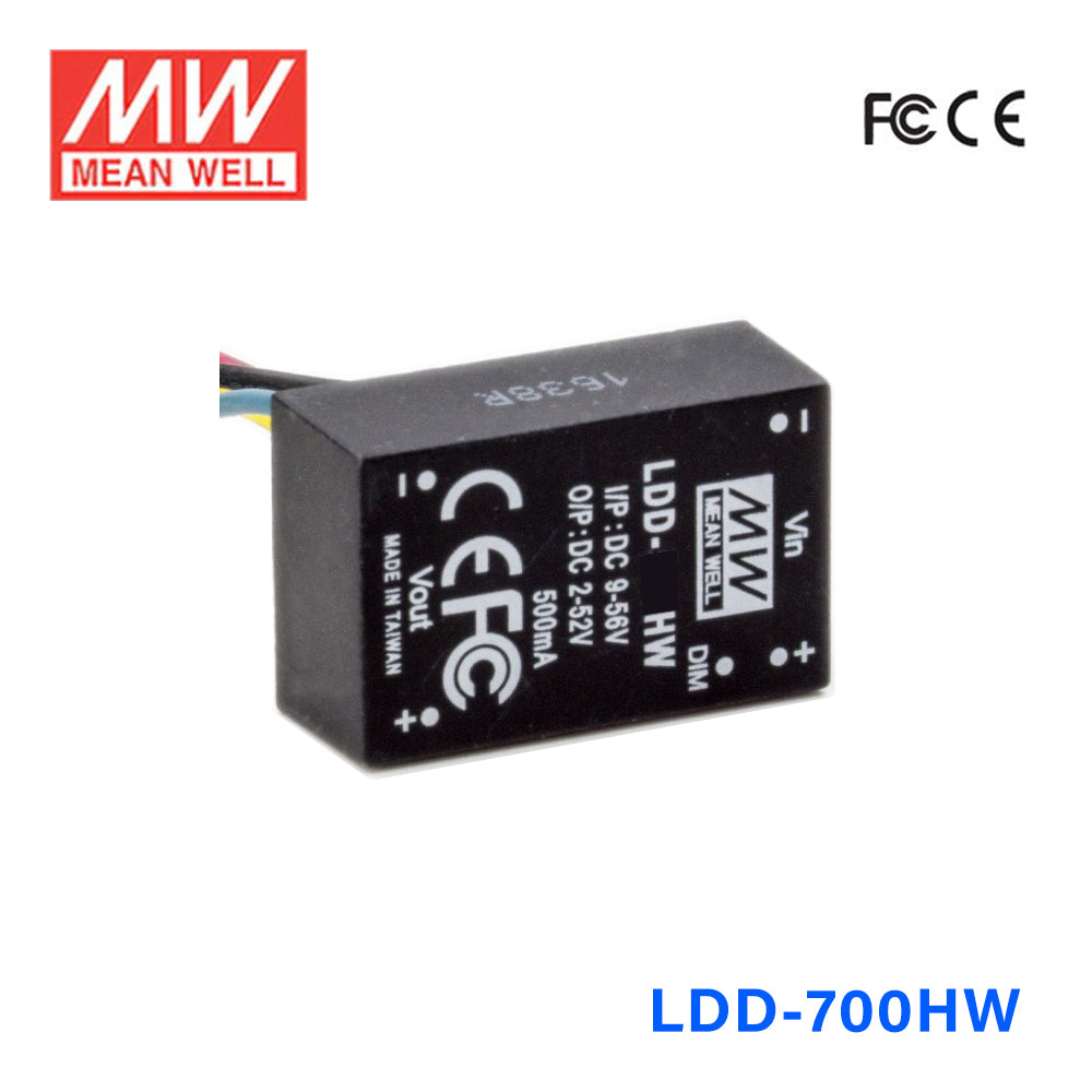 Mean Well LDD-700HW DC/DC LED Driver CC 700mA - Step-down
