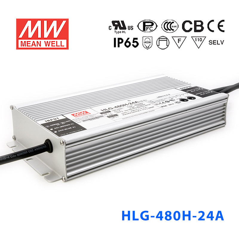Mean Well HLG-480H-24A Power Supply 480W 24V - Adjustable