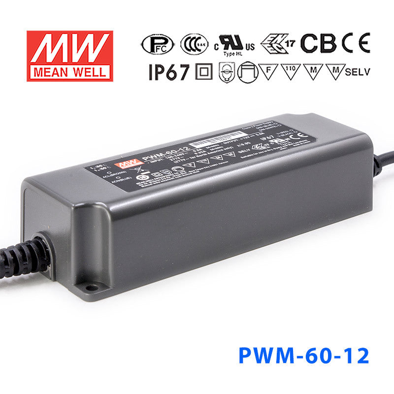 Mean Well PWM-60-12DA Power Supply 60W 12V - DALI
