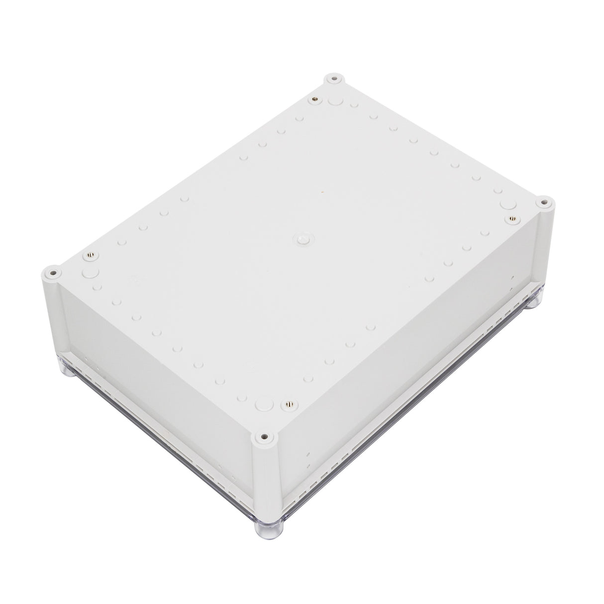 Boxco S-Series 11.02 x 14.96 x 5.12 Inches(280x380x130mm) Plastic Enclosure, IP67, IK08, ABS, Transparent Cover, Screw Type - PHOTO 1