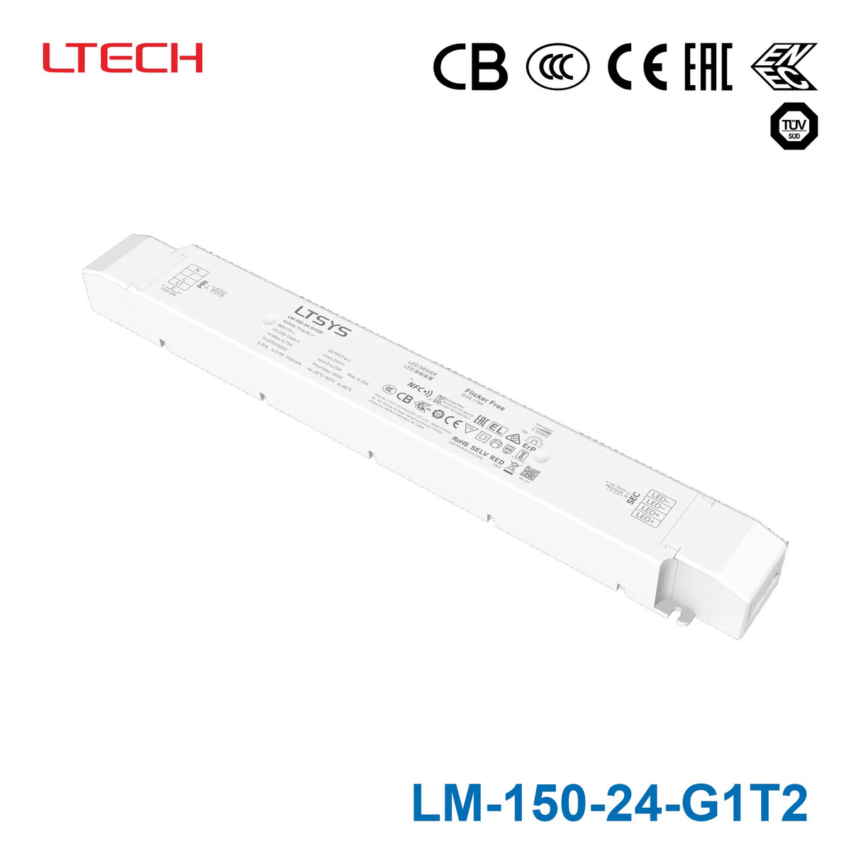 Ltech LM-150-24-G1T2 CV Triac Dimmable Driver 150W 24V 6.25A