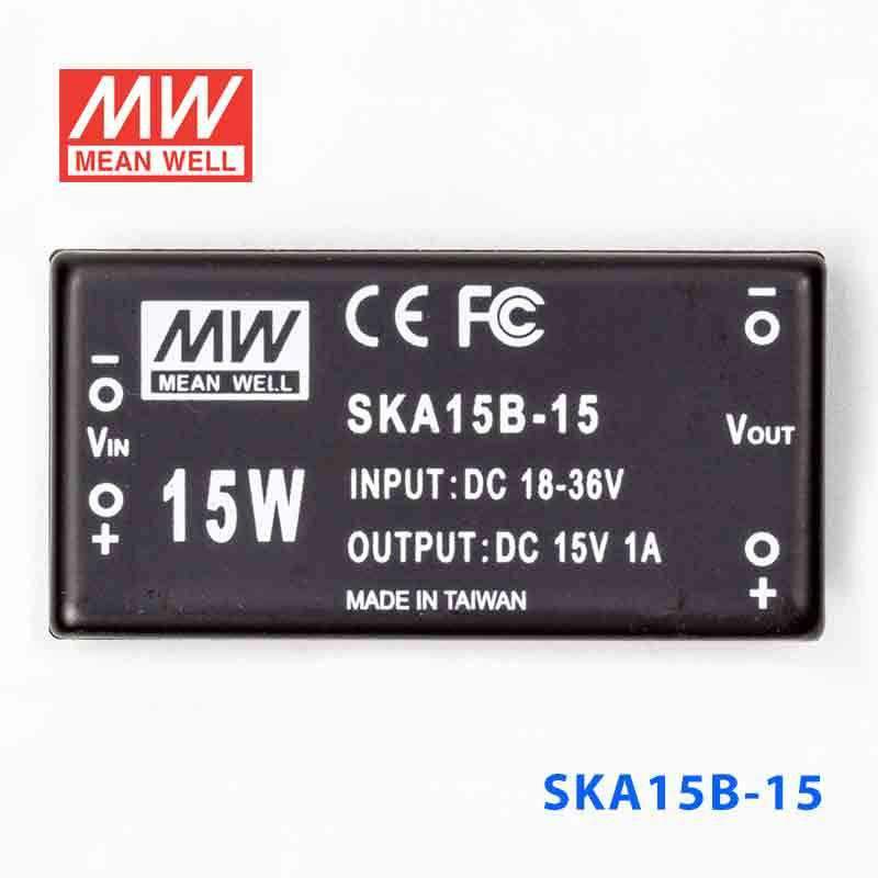 Mean Well SKA15B-15 DC-DC Converter - 15W - 18~36V in 15V out 1A - PHOTO 2