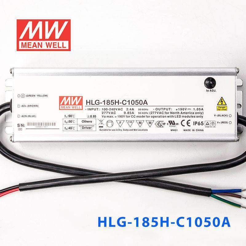 Mean Well HLG-185H-C1050A Power Supply 199.5W 1050mA - Adjustable - PHOTO 2