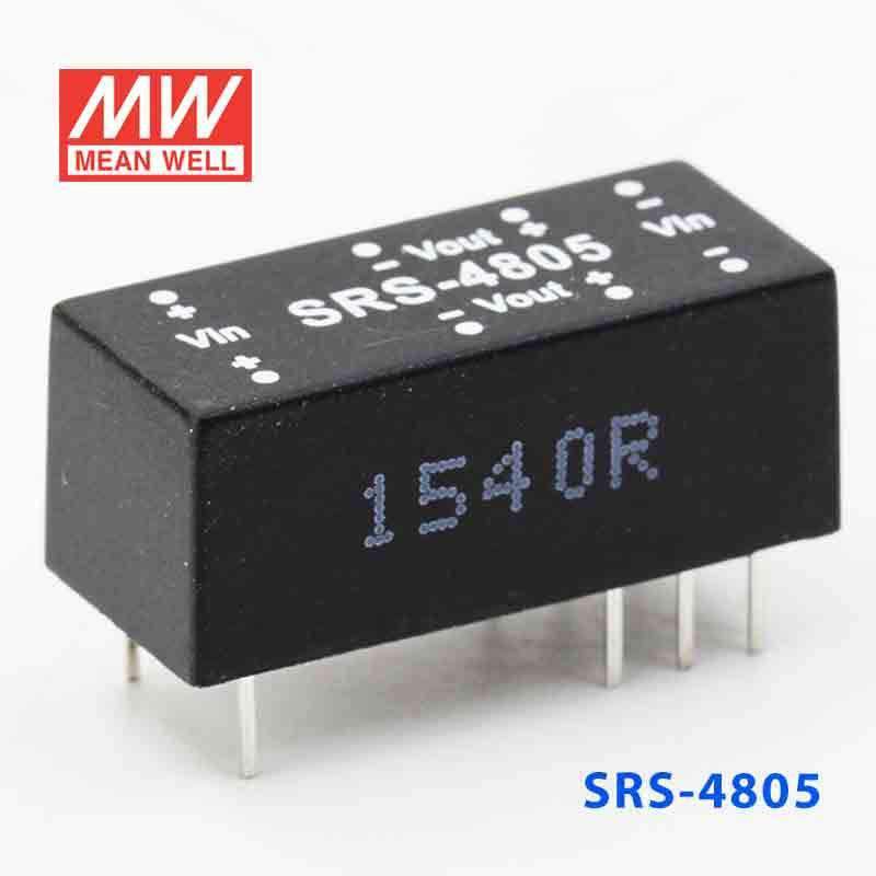 Mean Well SRS-4805 DC-DC Converter - 0.5W - 43.2~52.8V in 5V out