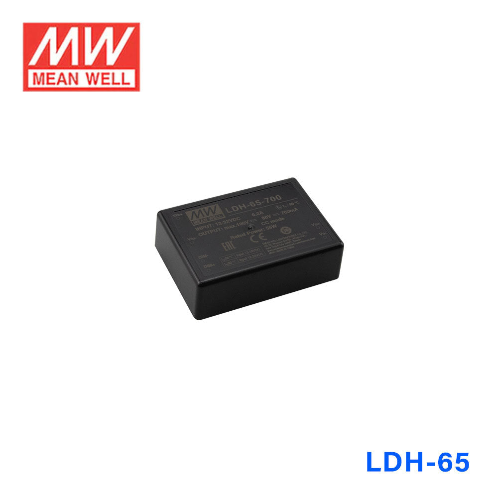 Mean Well LDH DC/DC LED Driver CC 1750mA - Step-up