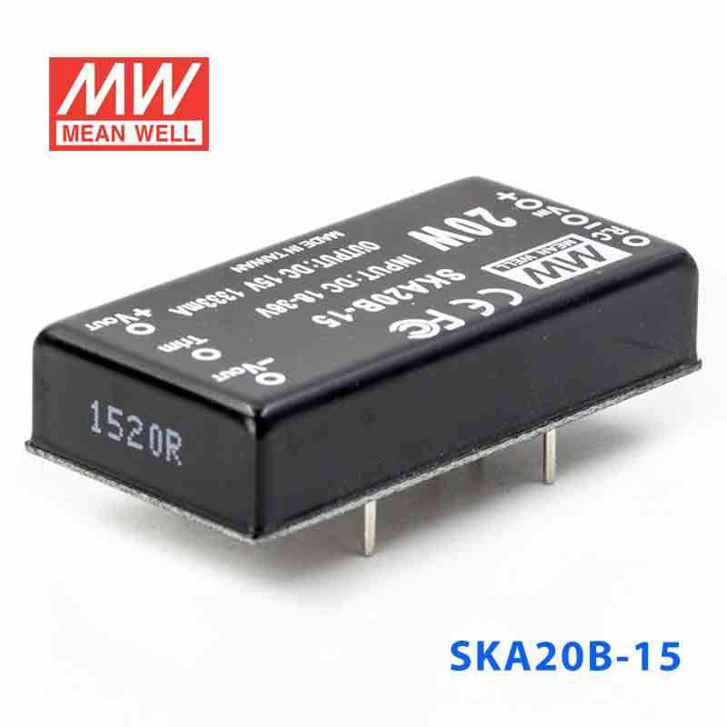 Mean Well SKA20B-15 DC-DC Converter - 20W - 18~36V in 15V out 1.33A - PHOTO 1
