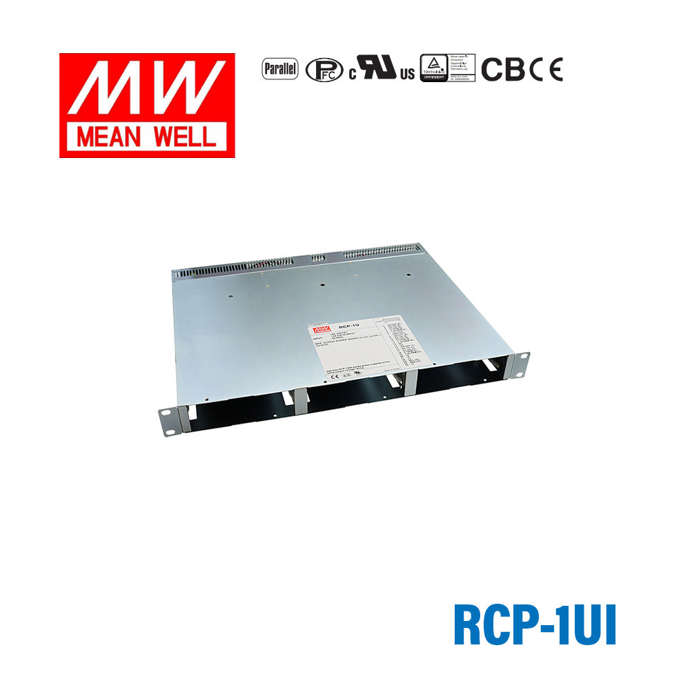 Mean Well RCP-1UI 19 inch 1U Rack for RCP-1000 Series with IEC320-C14 AC Inlet