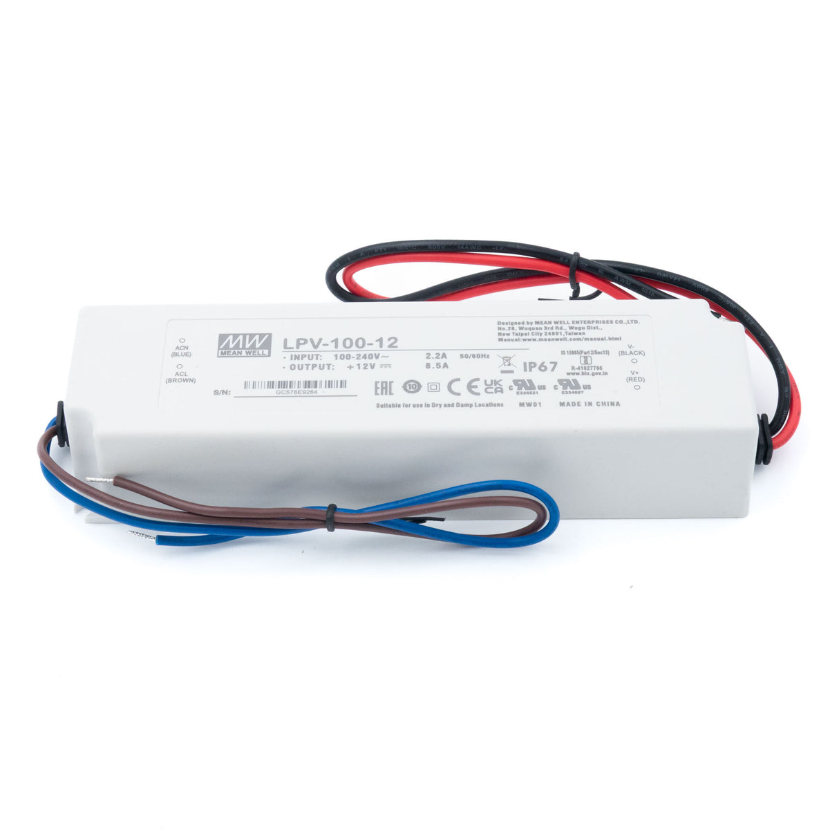 Mean Well LPV-100-15 Power Supply 100W 15V - PHOTO 1