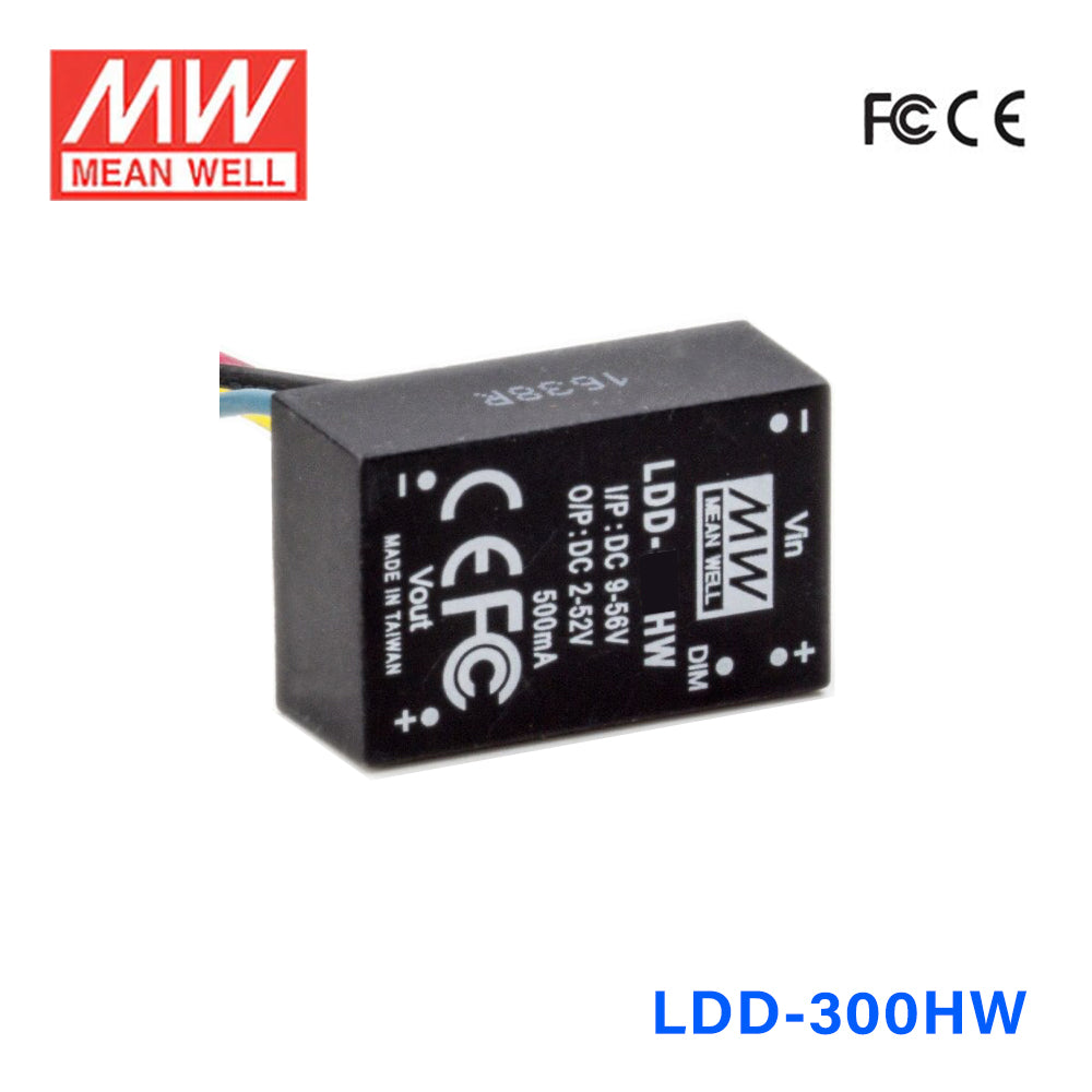 Mean Well LDD-300HW DC/DC LED Driver CC 300mA - Step-down
