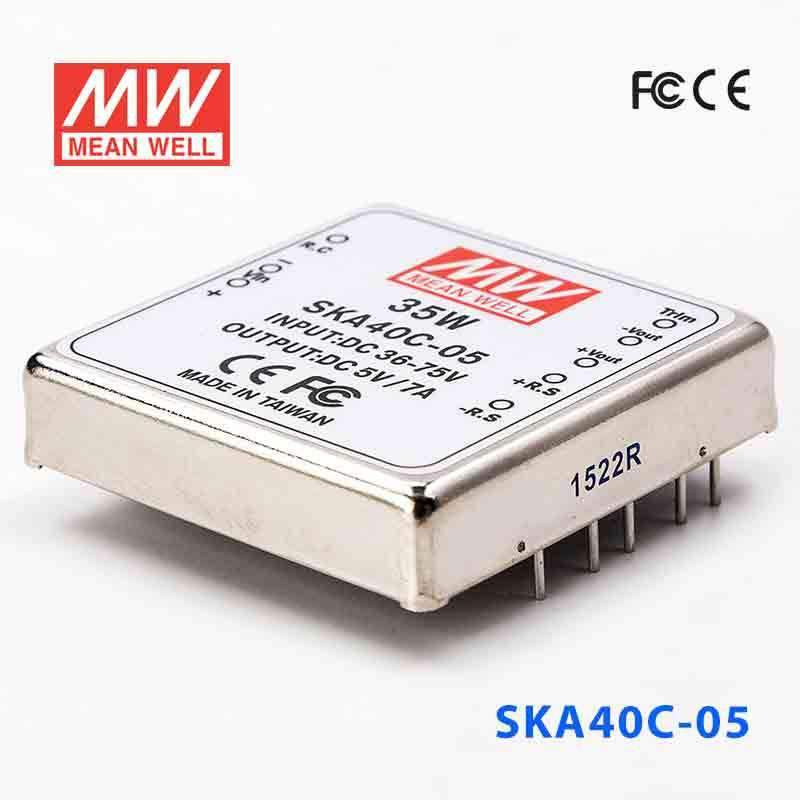Mean Well SKA40C-05 DC-DC Converter - 35W - 36~75V in 5V out 7A