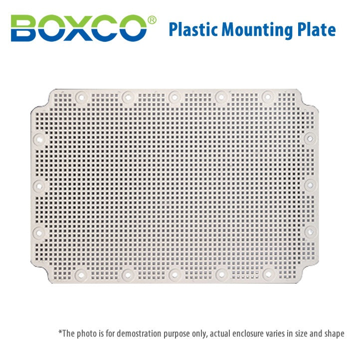 Boxco Plastic Mounting Plate, Grid Type, Q Series Only, 3545G