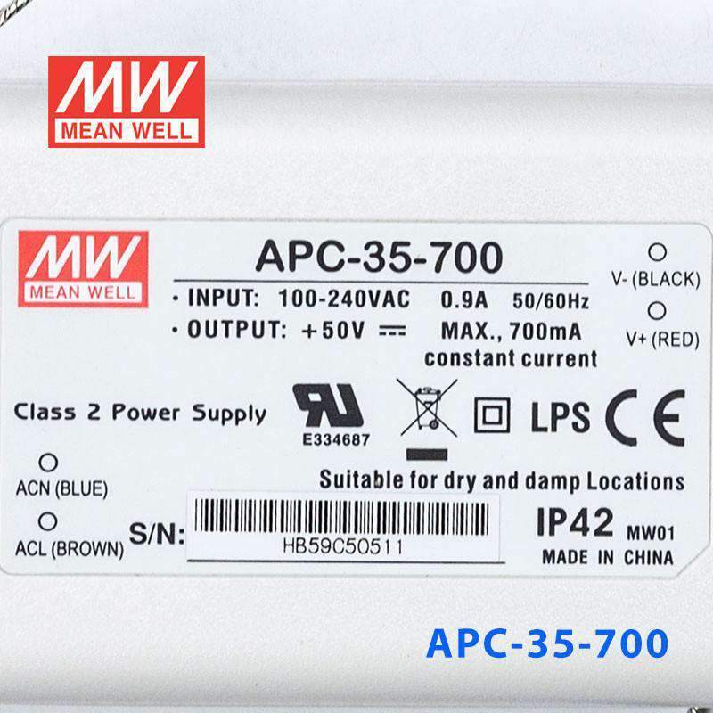 Mean Well APC-35-700 Power Supply 35W 700mA - PHOTO 3