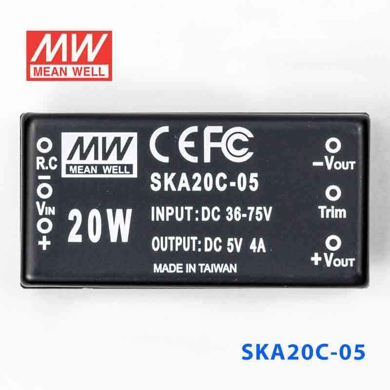 Mean Well SKA20C-05 DC-DC Converter - 20W - 36~75V in 5V out 4A - PHOTO 2