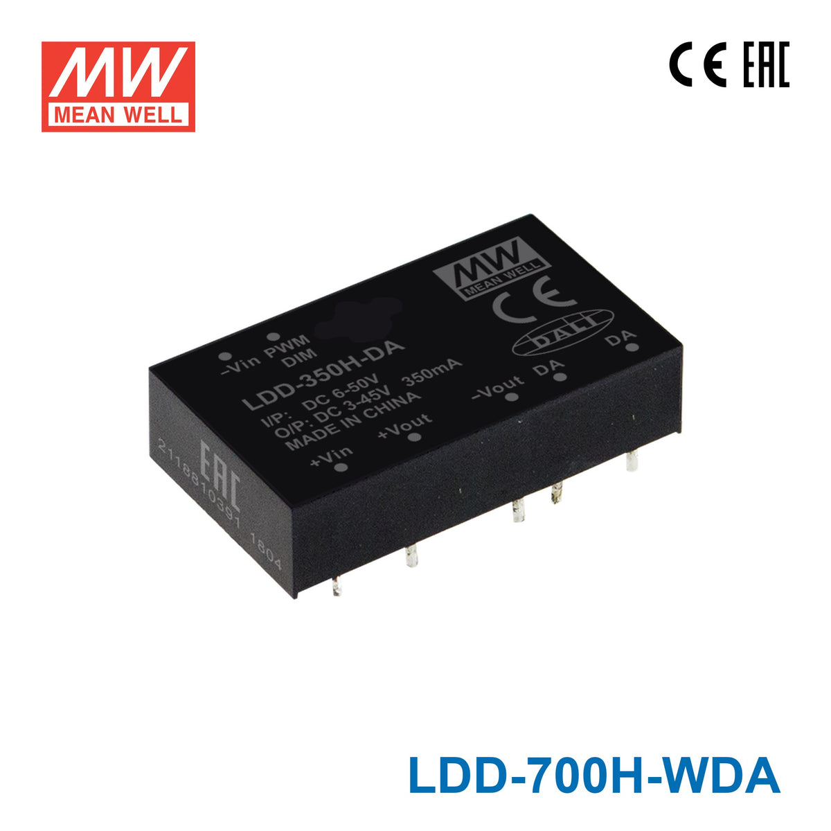Mean Well LDD-700H-WDA DC/DC LED Driver CC 700mA - Step-down