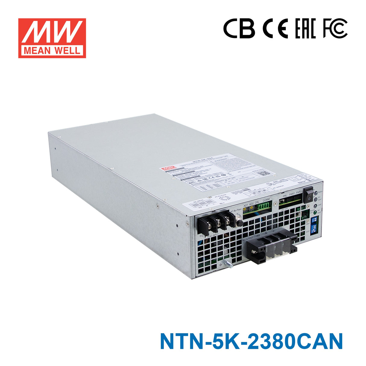 Mean Well NTN-5K-2380CAN 5KW True Sine Wave Inverter with AC Charger/UPS, 380V DC In 230V Out