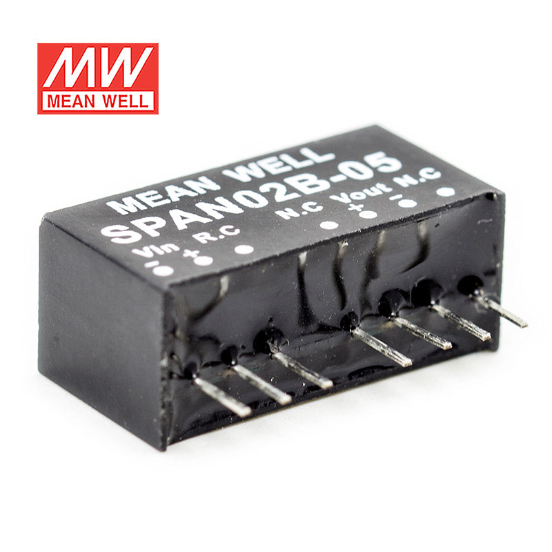 Mean Well SPAN02B-03 DC-DC Converter - 2W - 18~36V in 3.3V out 500mA