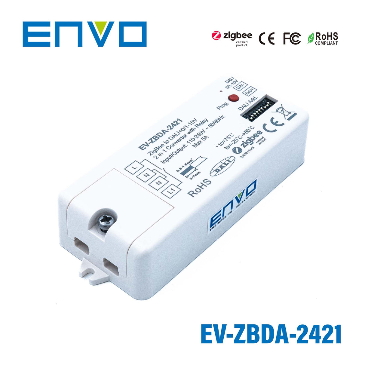 ENVO ZigBee to DALI + 0/1-10V 2-in-1 Conveter