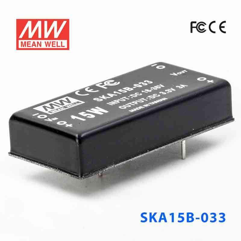 Mean Well SKA15B-033 DC-DC Converter - 15W - 18~36V in 3.3V out 3A