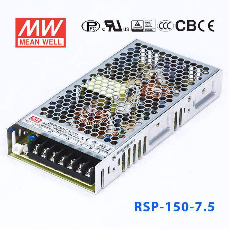 Mean Well RSP-150-7.5 Power Supply 150W 7.5V 20A
